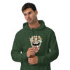 Joker Inspired Unisex Eco Friendly Raglan Hoodie - Bottle green