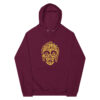 Unisex eco raglan hooded sweatshirt inspired android C3P0 - Burgundy