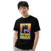 Unisex garment dyed heavyweight "Stop Wars" T-shirt - Black