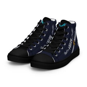 Men's high-top canvas sneakers inspired by Vergil